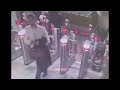 Two men with strollers break turnstiles