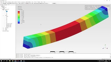PrePoMax (CalculiX FEA) - Tutorial 1 - Basics, bending of a beam