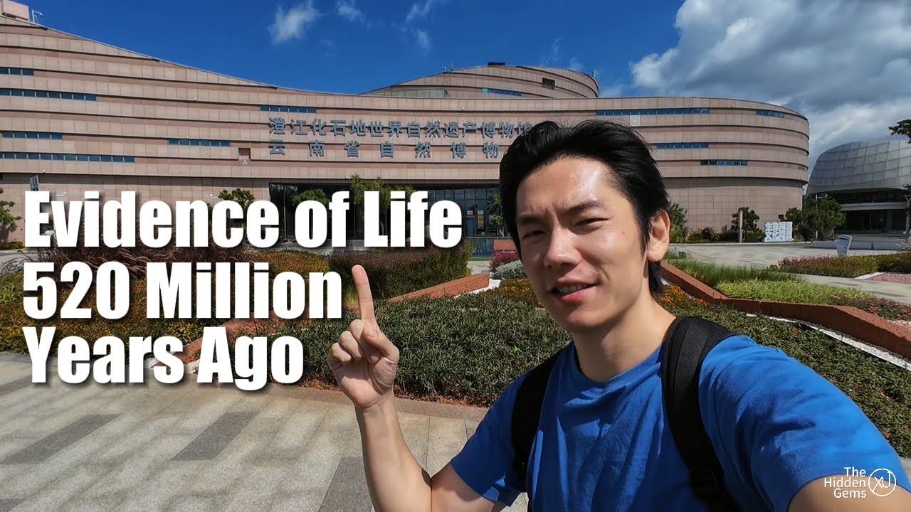 Stunning Fuxian Lake and fossil Museum in Chengjiang of Yuxi, Yunnan