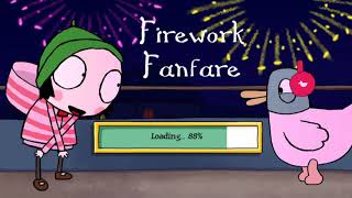 Beautiful fireworks in Sarah and Duck game -  Funny and Cute Game for Children screenshot 3