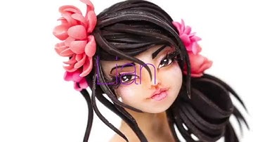 Chocolate: 莲 Lian Modeling Chocolate VIDEO TUTORIAL by ChokoLate Designs (TRAILER)