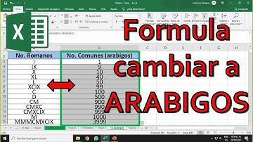 Excel Formula Numeros ARABIGOS | Como cambiar números Romanos A ARABIGOS(normales)
