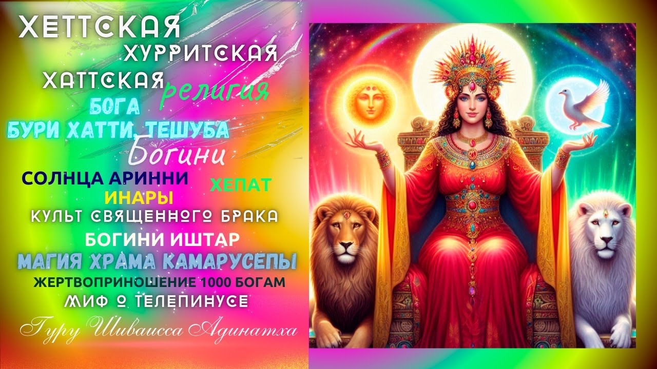 Хеттская, Хурритская, Хаттская религия Бога Бури Хатти, Тешуба и Богини Солнца Аринни,Хепат, Инары