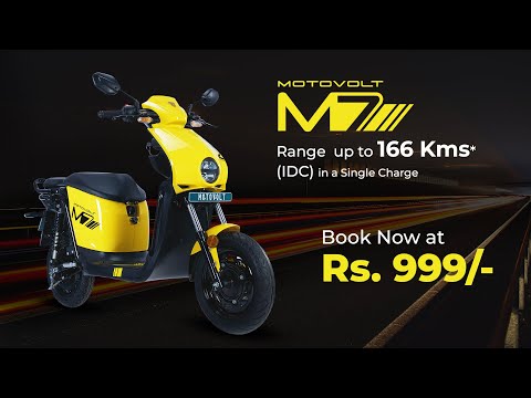 India’s first MUSe | The Multi Utility e Scooter for every Multi Utility Indian! |  The Motovolt M7 - video from Motovolt
