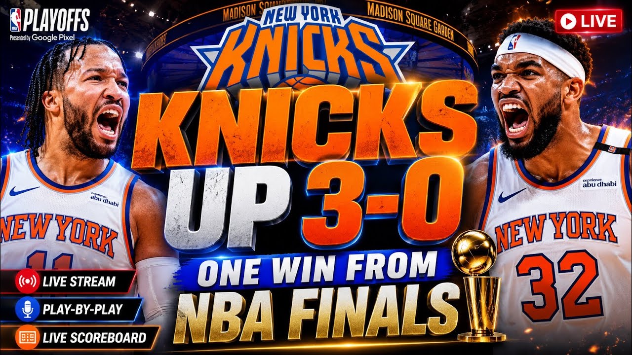 KNICKS GET BROOMS READY: ONE WIN FROM FINALS KNICKS GET BROOMS READY: ONE WIN FROM FINALS