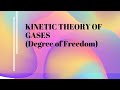 Kinetic Theory of Gases(degree of freedom formula)