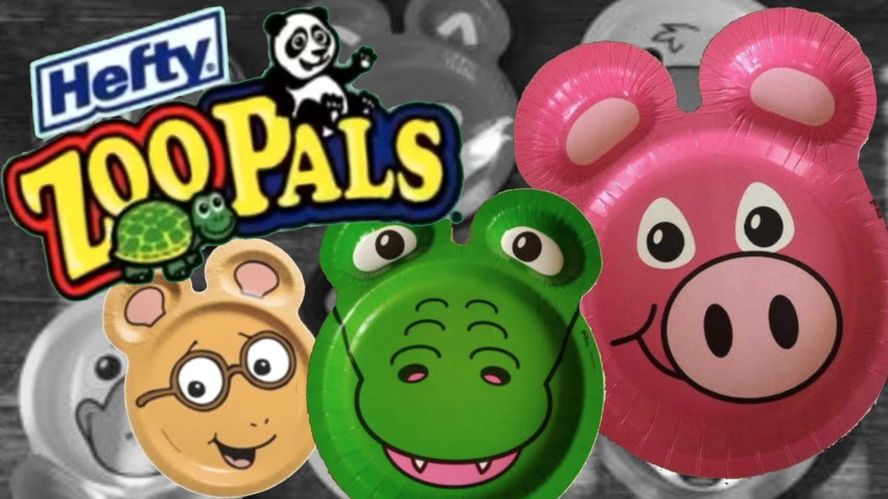 Hefty Zoo Pals Plates - N/A