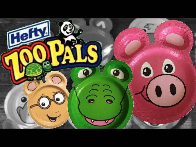 Hefty Zoo Pals Plates, 7 3/8 Inch - 20 plates