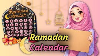Ramadan Countdown Calendar 🌙 | Easy Ramadan Decoration Craft #youtube #video #ramadan 