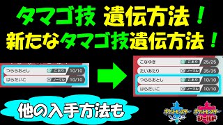 ポケモン剣盾 タマゴ技遺伝と新たなタマゴ技遺伝方法 他の入手方法 ３９ ポケモン剣盾 ポケモンソードシールド Youtube