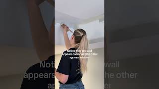 Lighting and angles matter! #paintertips#painting#paintingcontractor#homeimprovement #colortheory