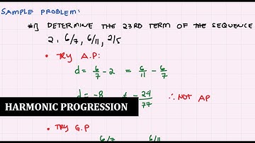 HARMONIC PROGRESSION | Algebra | Engineering Mathematics | Filipino Tutorial