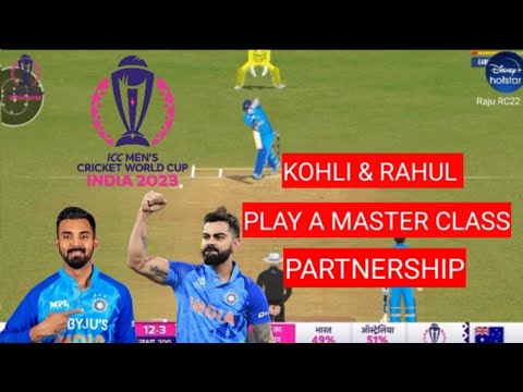 KOHLI & RAHUL PLAY A MASTER CLASS PARTNERSHIP { IND VS AUS } ICC WORLD ...