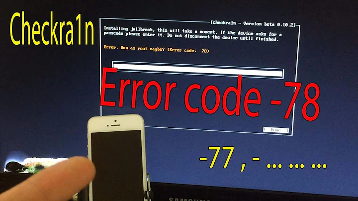 [56] Lối Error code -77, -78, -92.. cách khắc phục lỗi jaibreak iphone bằng checkra1n trên Window