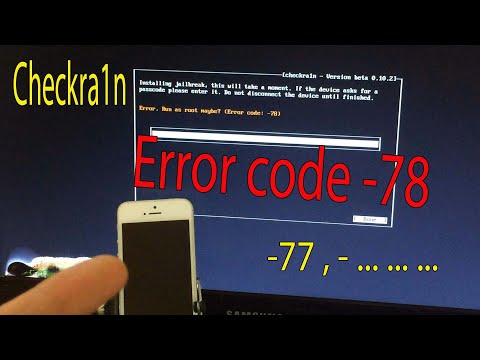 [56] Lối Error code -77, -78, -92.. cách khắc phục lỗi jaibreak iphone bằng checkra1n trên Window