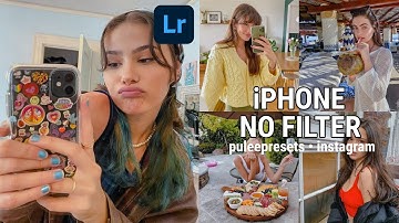 iPhone No Filter Inspired Lightroom Preset - iPhone Camera Lightroom Mobile Free DNG - No Filter