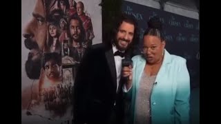 Jonathan Roumie's super funny &hilarious interview at L A,World premiere of the Chosen Season Four