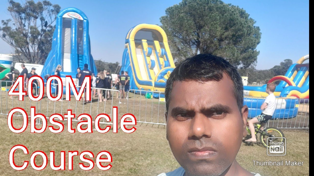 Jump Around Obstacle Course Inflatable Jump Around Event Perth