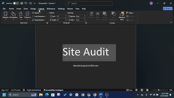 How to center the text vertically in Microsoft Word(MS word) Windows 11