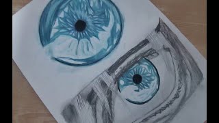 Como dibujar el ojo Gojo Saturo/Draw eyes Gojo Saturo-Jujutsu Kaisen.