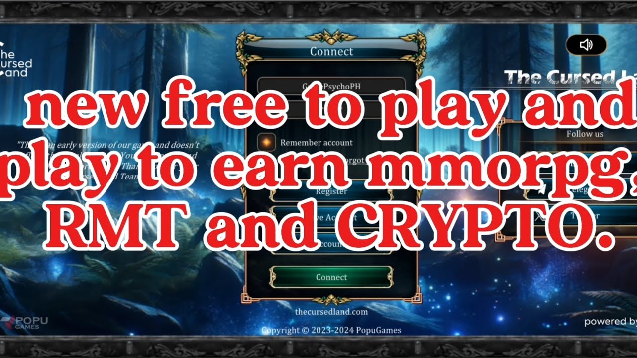 Mmorpg Rmt Pc NEW PLAY TO EARN MMORPG PALDO na Naman (NFT AND RMT) THE CURSED LAND ...