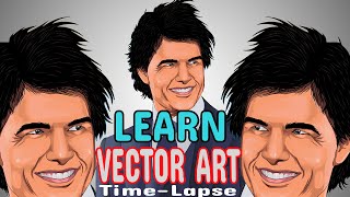 #short video for Tom Cruise Vector art Photo into vector Portrait #short video for Tom Cruise Vector art Photo into vector Portrait