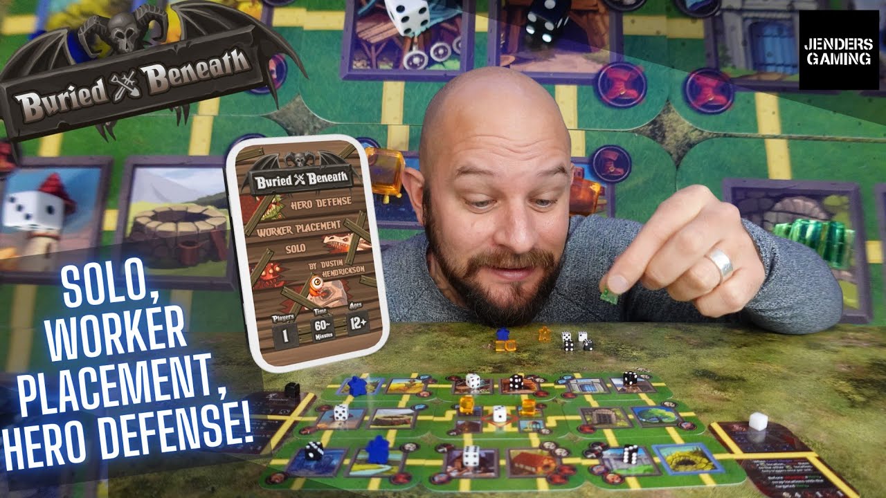 Solo Board Game Buried Beneath - Overview and how to play