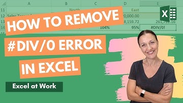 How to Remove Excel #DIV/0 Error