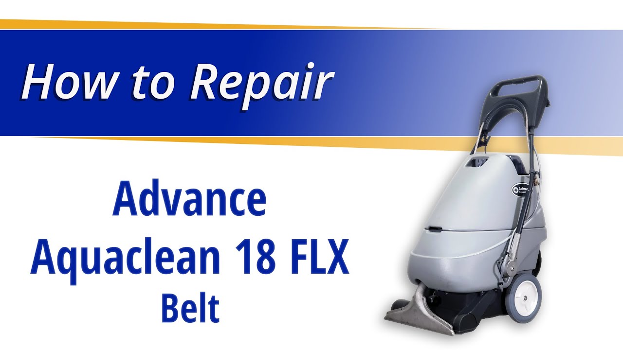 How to Replace the Belt on the Advance Aquaclean 18 FLX - YouTube