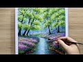 Daily Art #025 / Acrylic / Magical Woodland Painting
