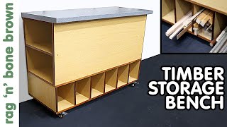 Making A Wood Storage Workbench For The Workshop