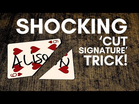 Shocking 'Cut Signature' Magic Card Trick (Jay Sankey Magic Tricks Tutorial)