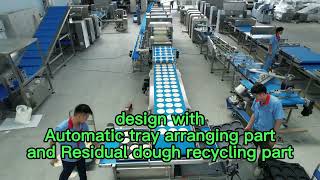 Middle automatic production line for pizza base produce/ pizza maker machine 3000-6000 pcs/h