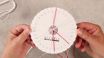 How to braid a heart pattern on a kumihimo braiding disc