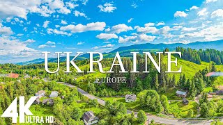 FLYING OVER UKRAINE (4K UHD)  Relaxing Music Along With Beautiful Nature Videos  4K Video HD