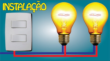Como instalar INTERRUPTOR com duas LÂMPADAS!