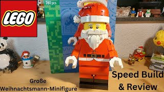 Lego 40820 Große Weihnachtsmann-Minifigur - Speed Build & Review
