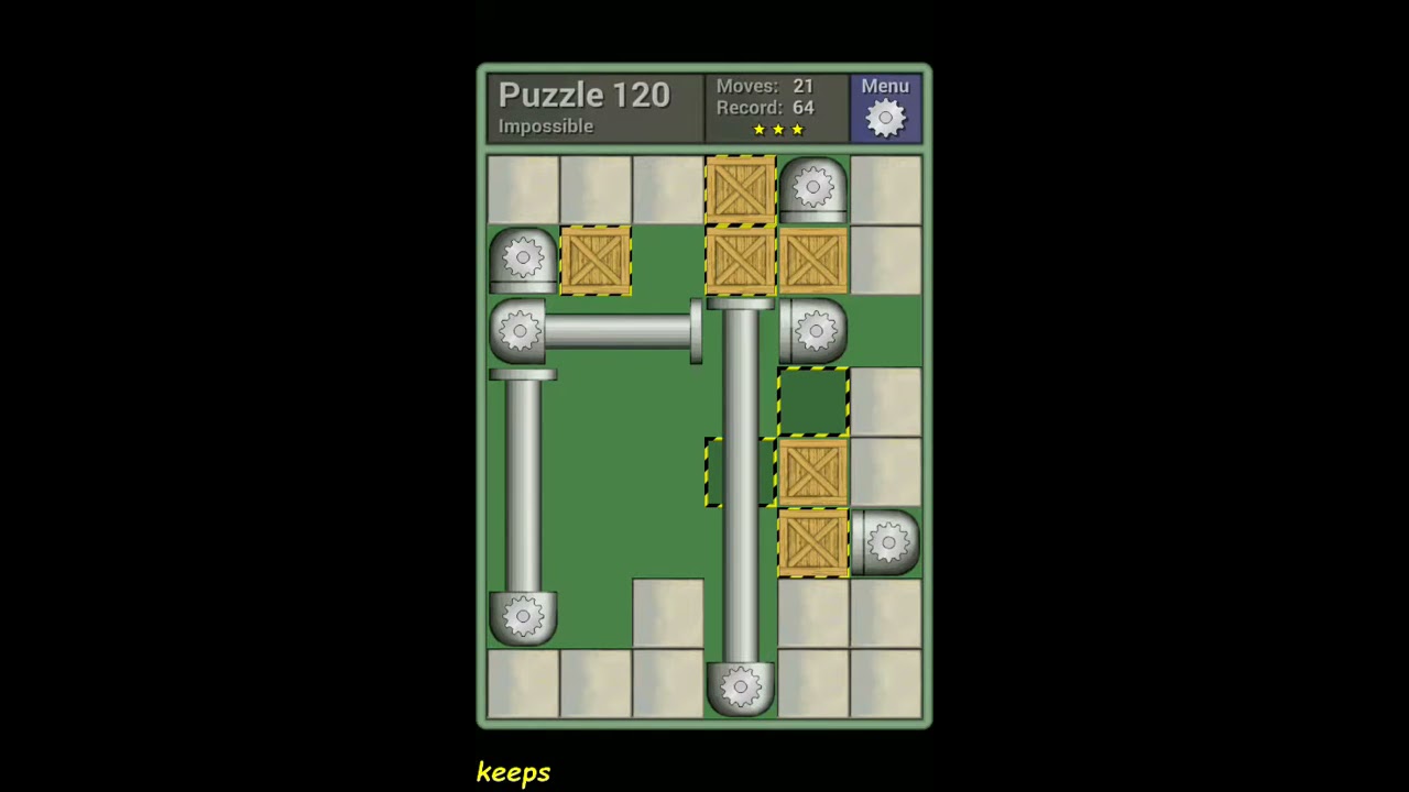Pushing Machine (Impossible) Level Puzzle 120 - Perfect Solution