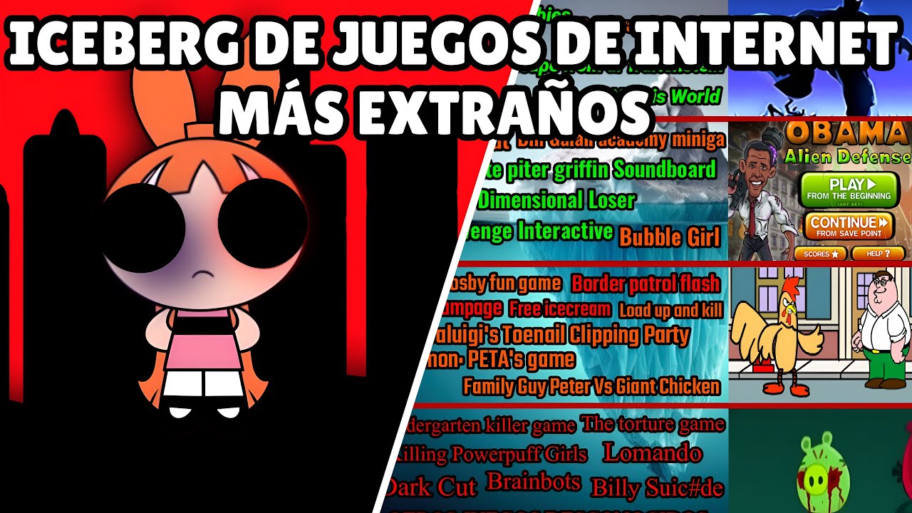 EL ICEBERG DE LOS JUEGOS DE INTERNET MÁS EXTRAÑOS - YouTube