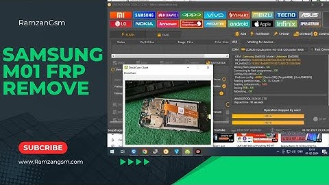Samsung M01 M015G Frp UnlockTool || Samsung M01 Edl  || Samsung Qualcomm Game Over