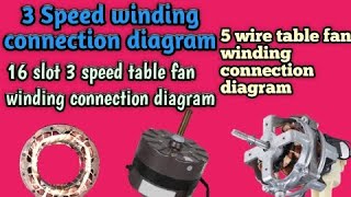 3 Speed Table Fan Winding Connection Diagram5 Wire Table Fan Winding Connection Diagramtable Fan