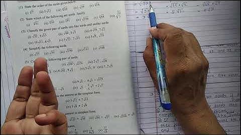 9th Standard | Maths 1 | Real Numbers  - Simplest form of Surds