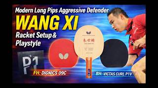 Modern Long Pips Aggressive Defender - WANG XI | Racket Setup &amp; Playstyle #WangXi #longpips
