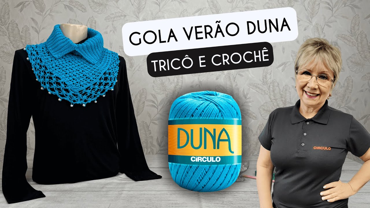 GOLA DE VERÃO DUNA EM TRICO E CROCHE VITORIA