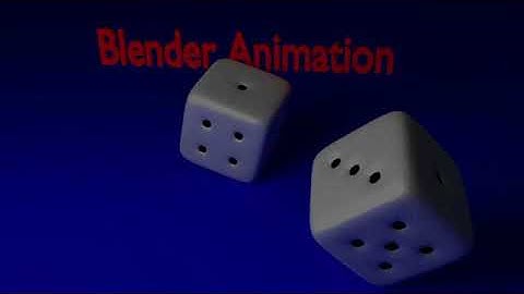 Blender  Rolling Dice Animation