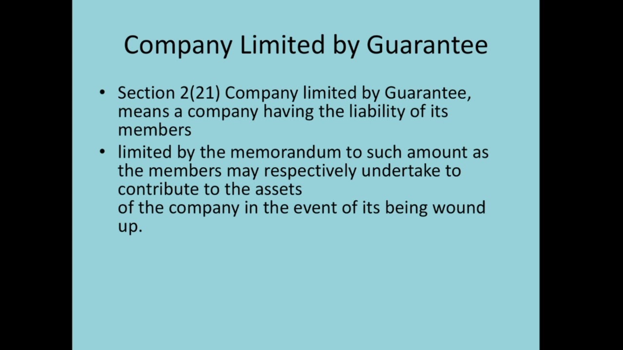 Company limited by guarantee