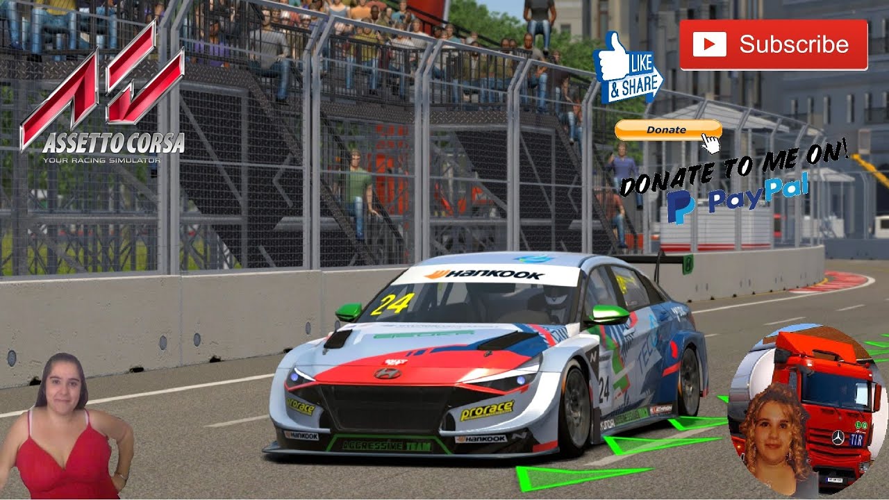 Assetto Corsa Hyundai Elantra TCR Aggressive Team Italia 24 Luca 
