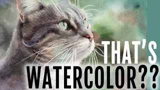 How to Paint a Realistic Cat with Watercolor  Step by Step Tutorial