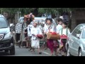 Bali: Joyful Barong (in the streets of Ubud) "Ngelawang" with Galungan #1 by Hans & Fifi