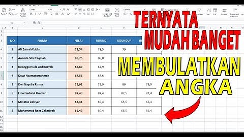 Membulatkan Angka Pada Excel dengan Cepat
